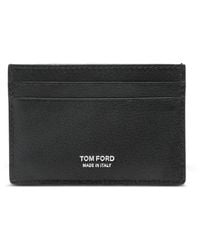 Tom Ford - Logo-Print Leather Cardholder Accessories - Lyst