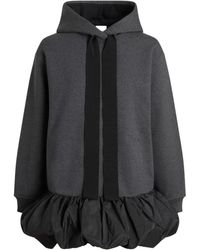 Patou - Ruffle Hem Hoodie Dress - Lyst