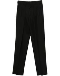 Tom Ford - High Twist Broken Twill Double Pleat Trousers - Lyst