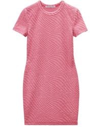 Alexander Wang - Jacquard Logo Mini Dress Clothing - Lyst