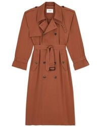 Saint Laurent - Water-Repellent Cotton And Silk Double-Breasted Trench Coat - Lyst