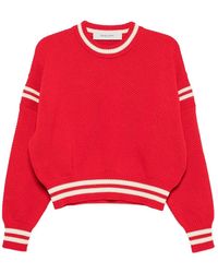 Golden Goose - Cotton Boxy Sweater With Embroidery - Lyst
