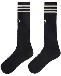 Y-3 - High Socks With Stripes - Lyst