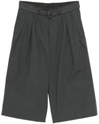 Dries Van Noten - Bermuda Preaches In Poplin With Belt - Lyst