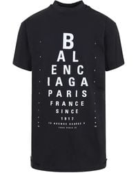 Balenciaga - Eye-Test Oversized T-Shirt, 100% Cotton - Lyst