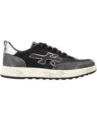 Premiata - Low-Top Sneakers With Mixed Materials - Lyst