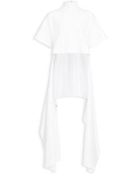 Alaïa - Alaia Asymmetric Cotton T-Shirt - Lyst
