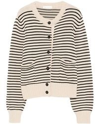 Roberto Collina - Striped Cotton Cardigan - Lyst