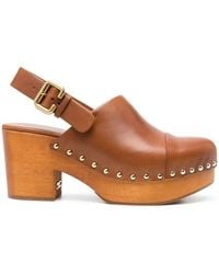 Chloé - Jeannette Wedge Clogs - Lyst