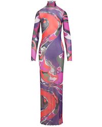 PUCCI - Printed Maxi Dress - Lyst
