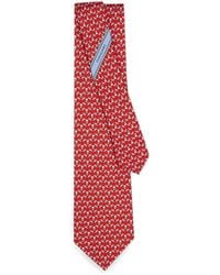 Ferragamo - Silk Tie Club Print - Lyst