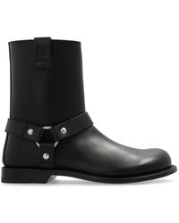 Loewe - Campo Biker Boots - Lyst