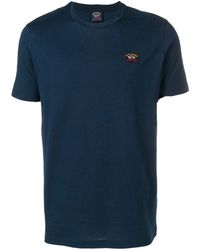 PAUL & SHARK uomo maglia T-shirt blu scuro 100% cotone E19P1013 013 