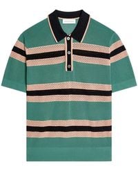 Dries Van Noten - Striped Polo Shirt - Lyst