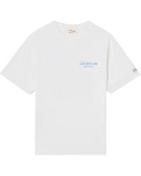 MC2 Saint Barth - Portland T-Shirt With La Dolce Vita Illustration - Lyst