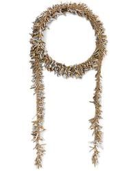 Dries Van Noten - Handmade Bead Embroidery Scarf Necklace - Lyst
