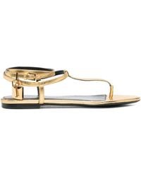 Tom Ford - Thong-strap Leather Sandals - Lyst