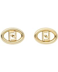 Fendi - Orecchini Stud Orbit" - Lyst