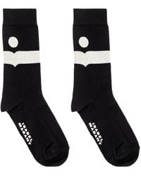 Isabel Marant - Medium Nesson Socks With Logo - Lyst