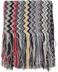 Missoni - Zig-Zag Knit Scarf With Fringes - Lyst