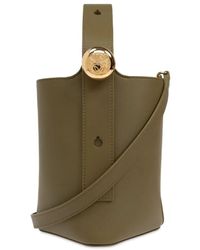 Loewe - Smooth Leather Mini Pebble Bucket Bags - Lyst
