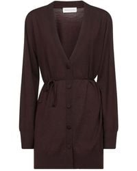 Dries Van Noten - Tibati Long Cardigan With Thin Belt Clothing - Lyst