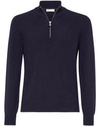 Brunello Cucinelli - Zip-Up Sweater - Lyst