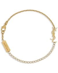 Saint Laurent - Bracelet With Cassandre Charm - Lyst