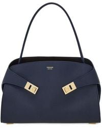 Ferragamo - Hug Soft Bicolor Shoulder Bag (M) - Lyst
