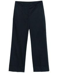 Incotex - Arlys Wide-Leg Cuffed Cotton Trousers - Lyst