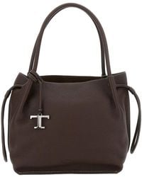 Tod's - Leather Medium Bucket Bags - Lyst