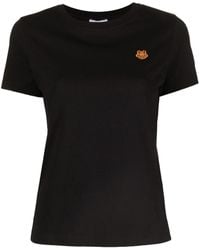 KENZO Tiger-motif T-shirt - Black