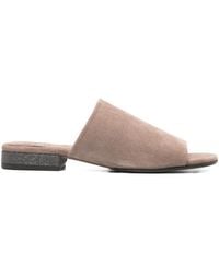 Brunello Cucinelli - Suede Mules With Monili - Lyst