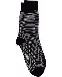M Missoni Abstract-pattern Cotton-blend Socks - Black