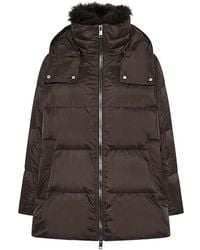 Yves Salomon - Down Jacket With Collar - Lyst