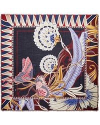 Ferragamo - Giada Print Wool Shawl - Lyst