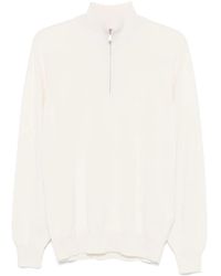 Brunello Cucinelli - Cashmere Sweater With Half Zip Clothing - Lyst