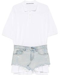 Alexander Wang - Pre-Styled Polo And Denim Dress - Lyst