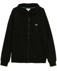 Lacoste - Zipped Fleece Sweatshirt - Lyst