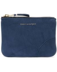 Comme des Garçons - Crinkled Effect Leather Washed Wallet With Zip Accessories - Lyst