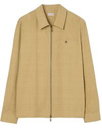 Burberry - Check Zip Shirt Jacket - Lyst