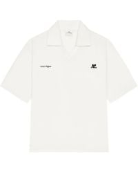 Courreges - V-Neck Oversized Sports Polo Clothing - Lyst