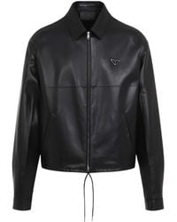 Prada - Lamb Leather Jacket - Lyst