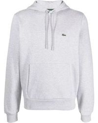Lacoste - Logo Patch Hoodie - Lyst