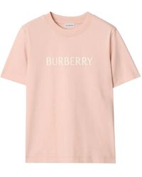 Burberry - Regular Fit Logo Cotton T-Shirt - Lyst