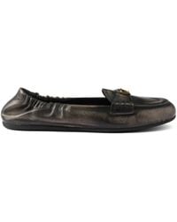 Prada - Deconstructed And Flexible Nappa Leather Loafers Shoes - Lyst