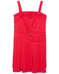 Fendi - Pleated Mini Dress - Lyst