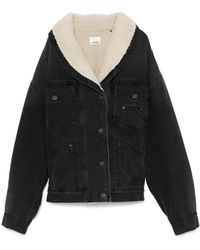 Isabel Marant - Pimia Denim And Faux Fur Jacket - Lyst