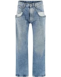 Maison Margiela - Straight Leg Jeans With Contrasted Pockets - Lyst