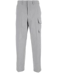 Fendi - Gabardine Cargo Trousers With Large Patch Pocket Clothing - Lyst